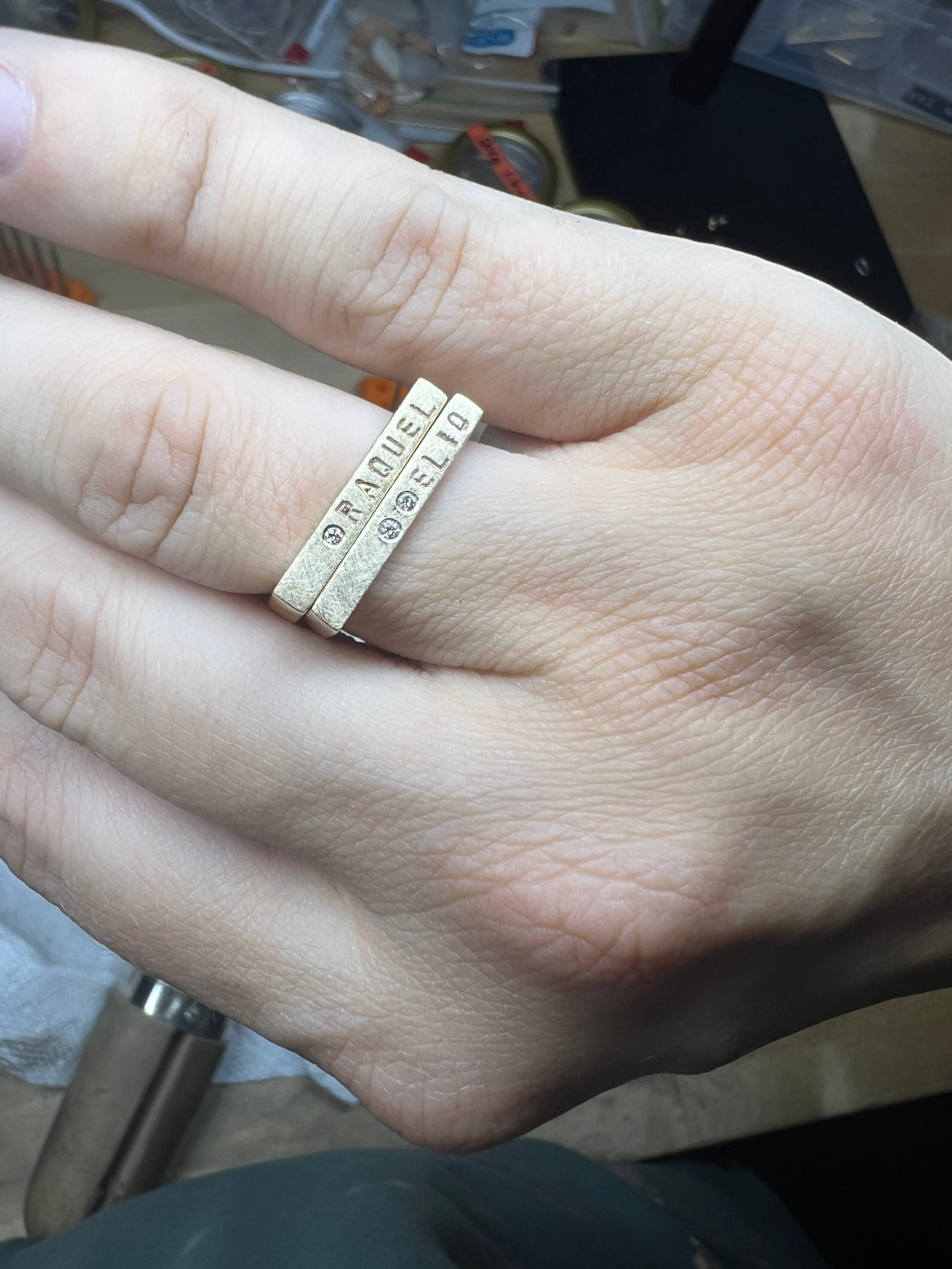 10k Gold Triple Name Plate Ring Syd Accessories Lauren Conrad Ring